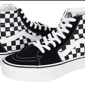 Rare checkered high top vans brand new with tags size 9 women
